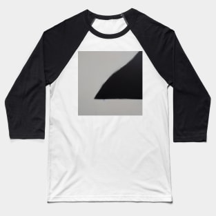 Minimal black on white Baseball T-Shirt